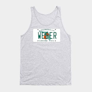 Florida Weber Grill License Plate Tank Top